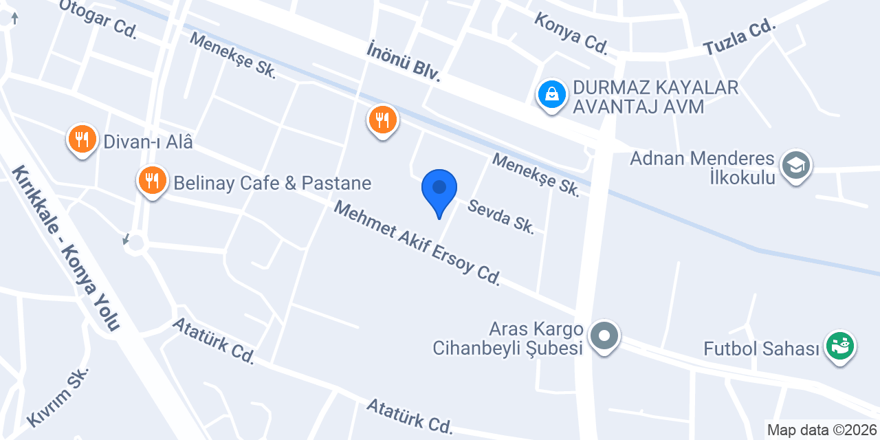 Eminay İnşaat Cihanbeyli konumu