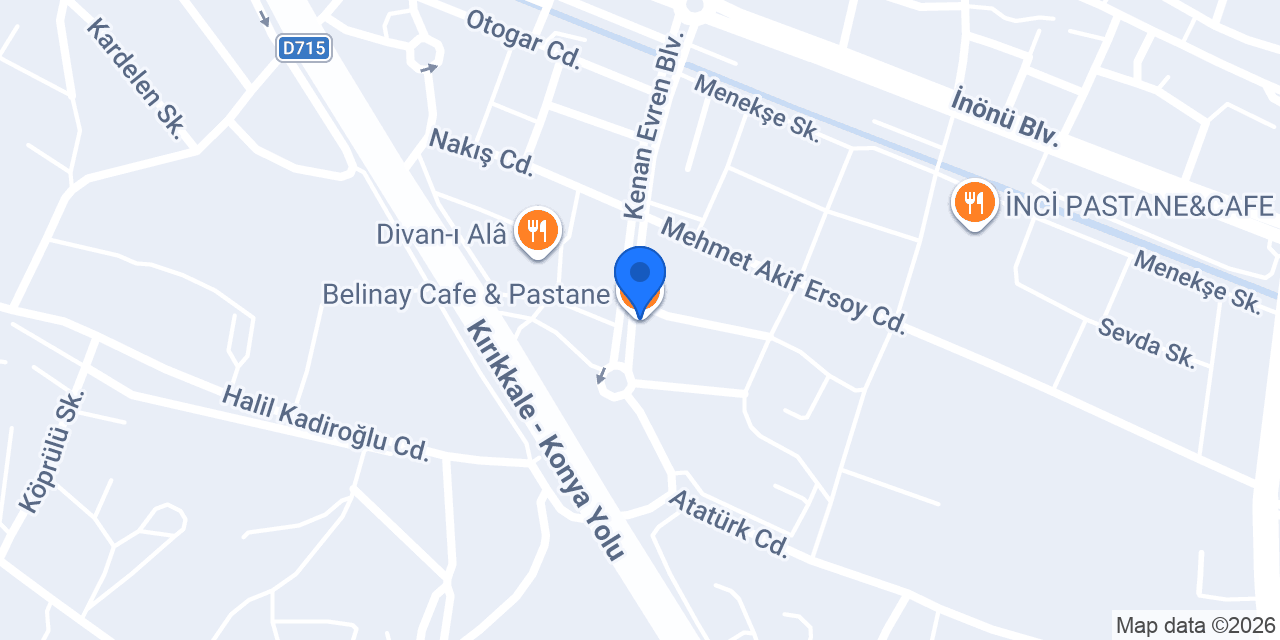 Belinay Cafe & Pastane konumu