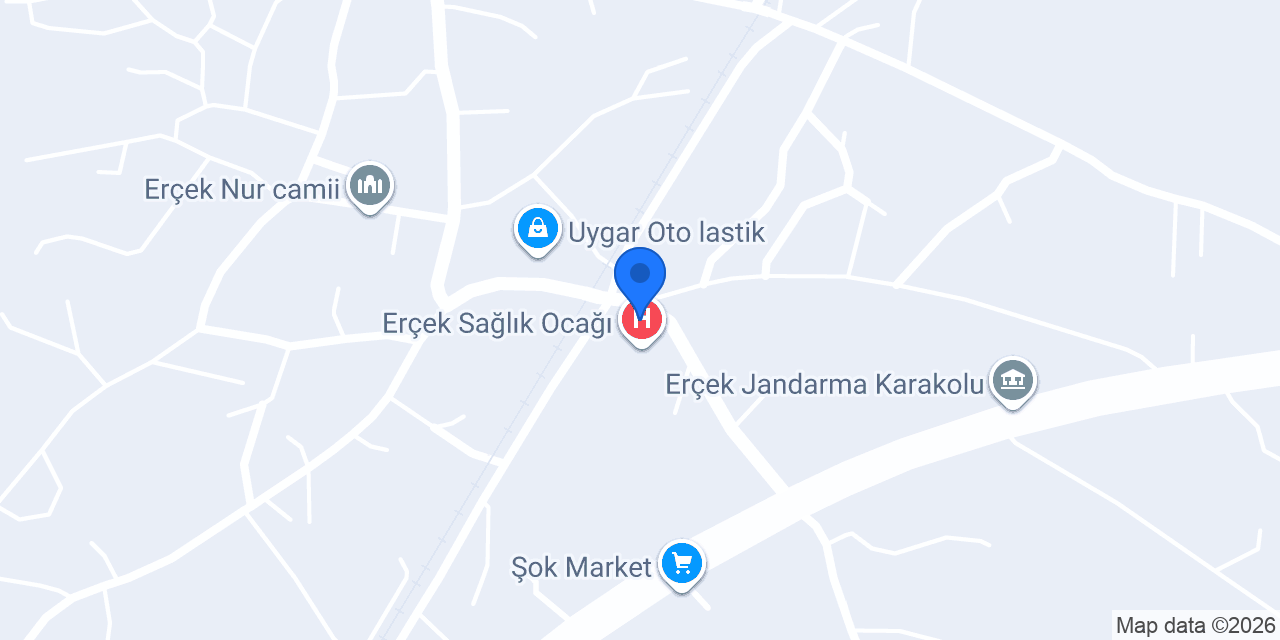 Erçek Belediyesi konumu
