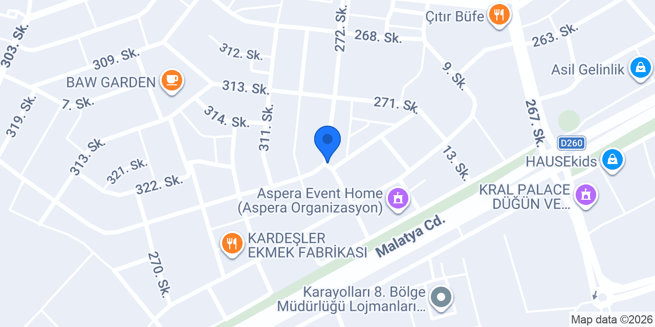 Çelikler Mobilya konumu