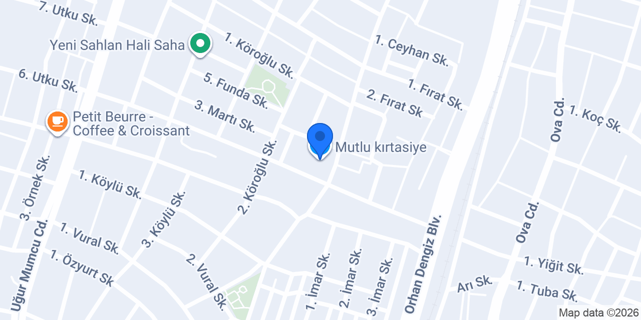 Mutlu kırtasiye konumu