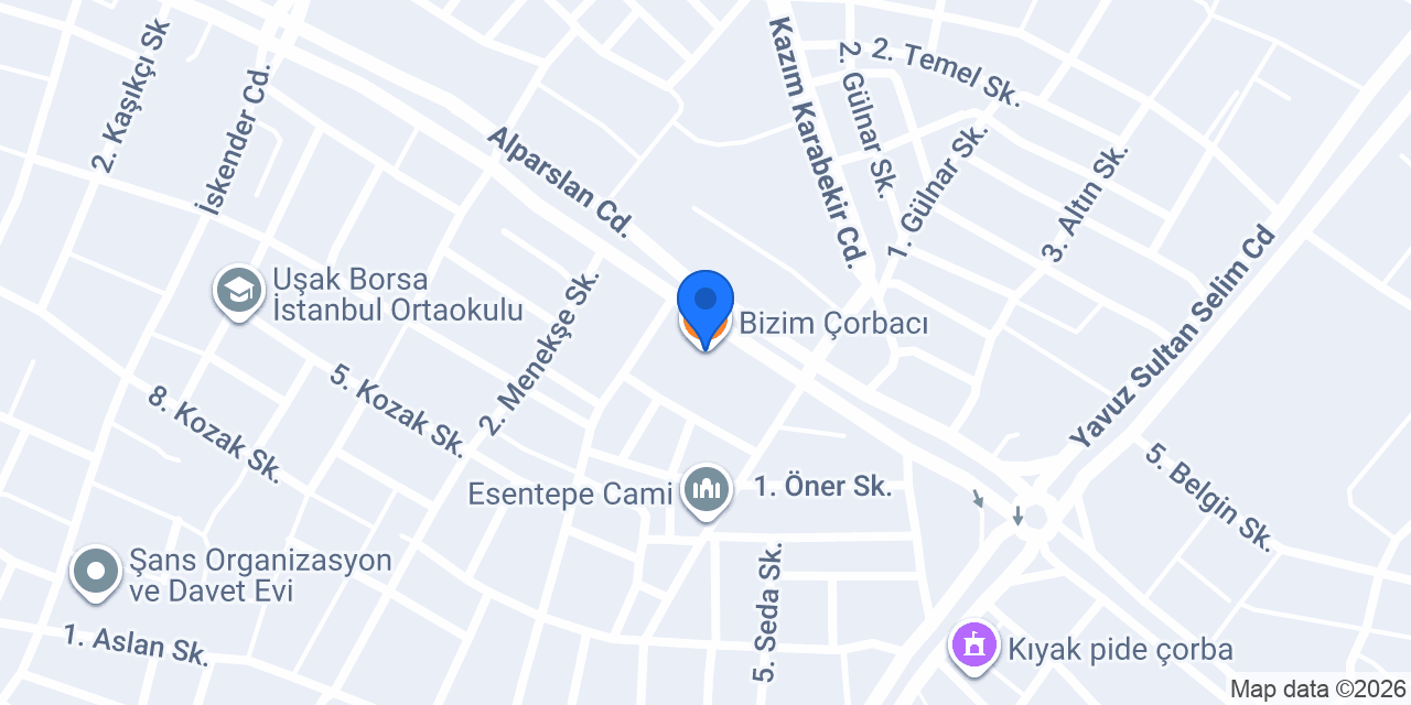 Bizim Çorbacı konumu