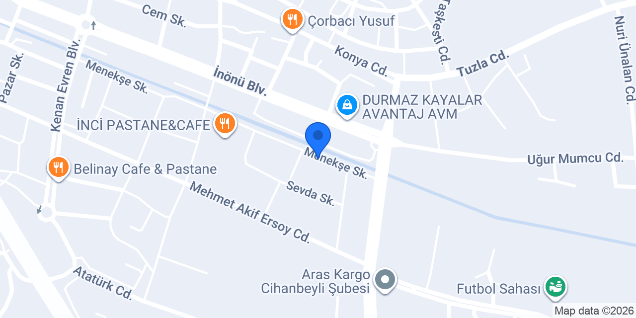 Sürat Kargo Cihanbeyli Şube konumu