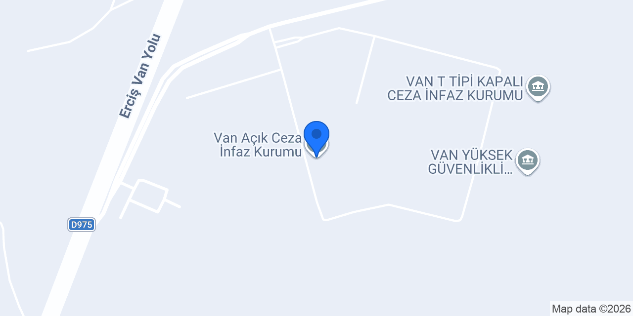Van Açık Ceza İnfaz Kurumu konumu