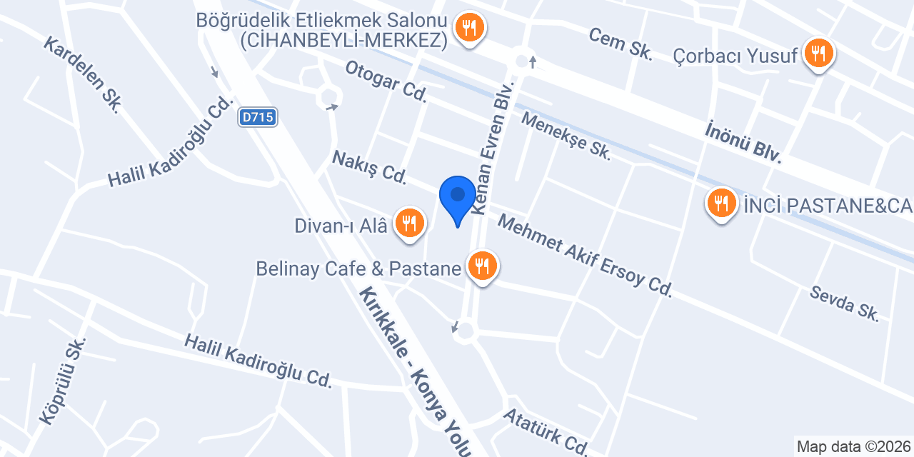 Karalar Halı Mobilya konumu