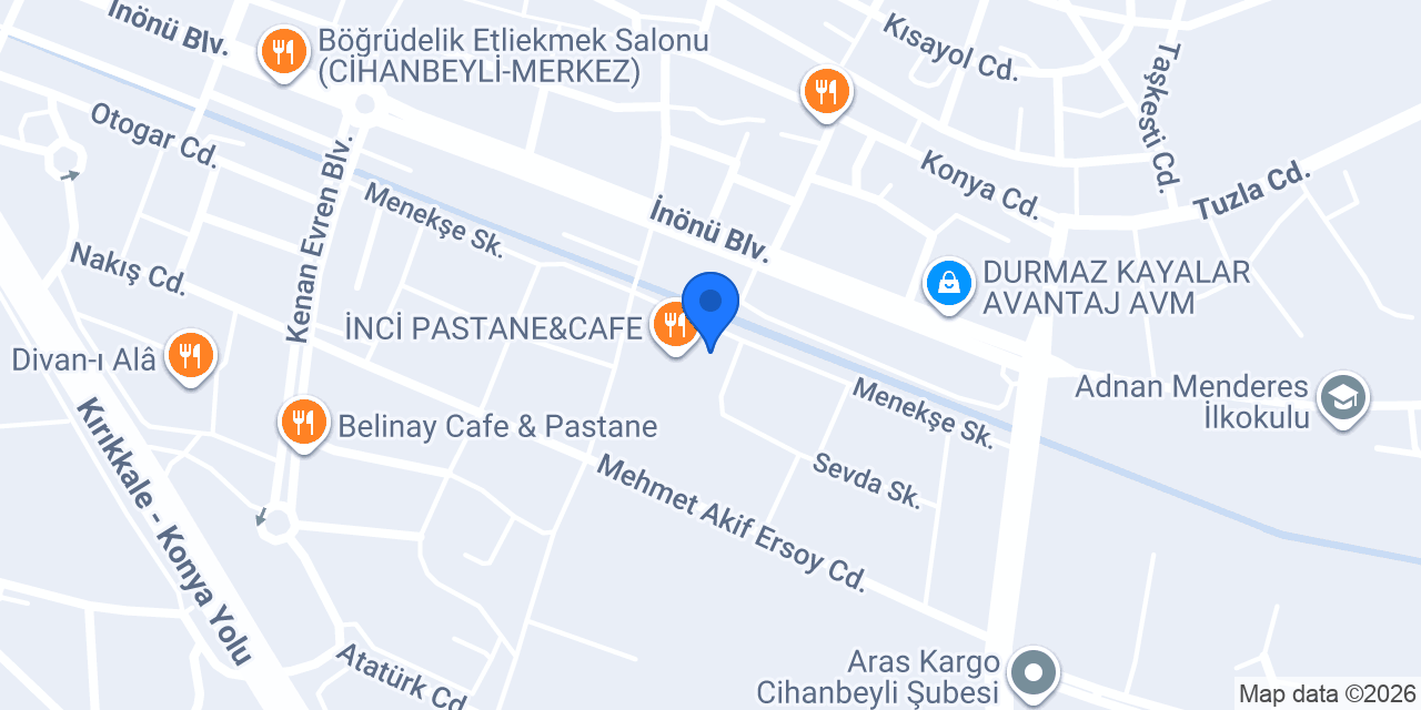 Cihanbeyli Yücel Soğutma konumu