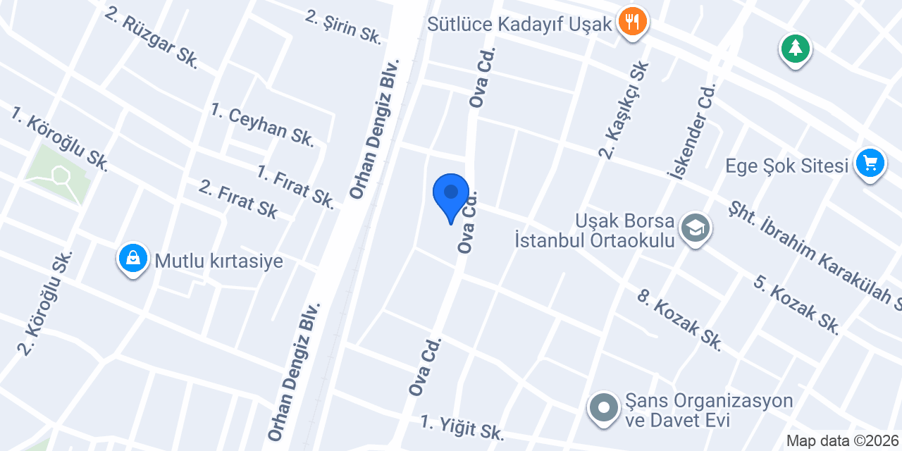 MEGA AVM UŞAK konumu