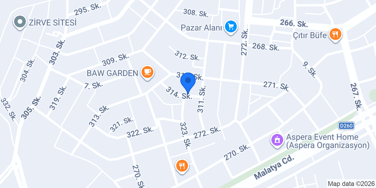 Güven Pansiyon Elazığ konumu