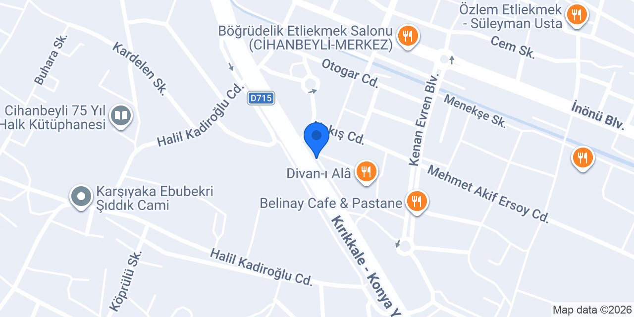 Keyf-i Mekan Aile Çay Bahçesi konumu