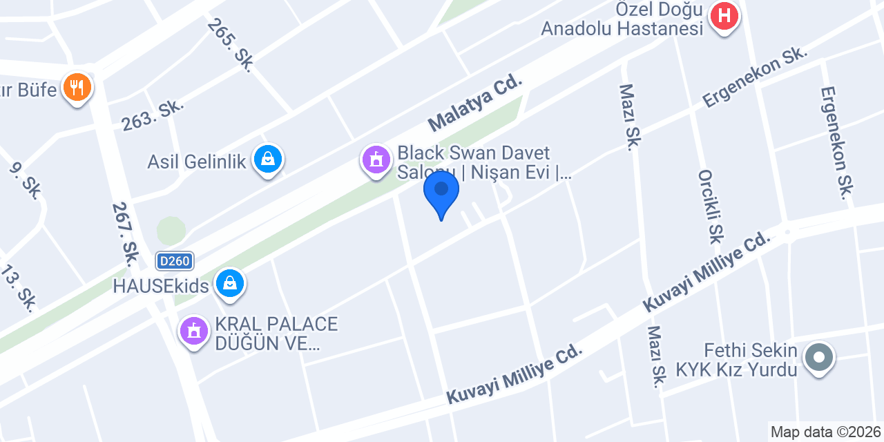 Gündoğdu Mobilya Elazığ konumu