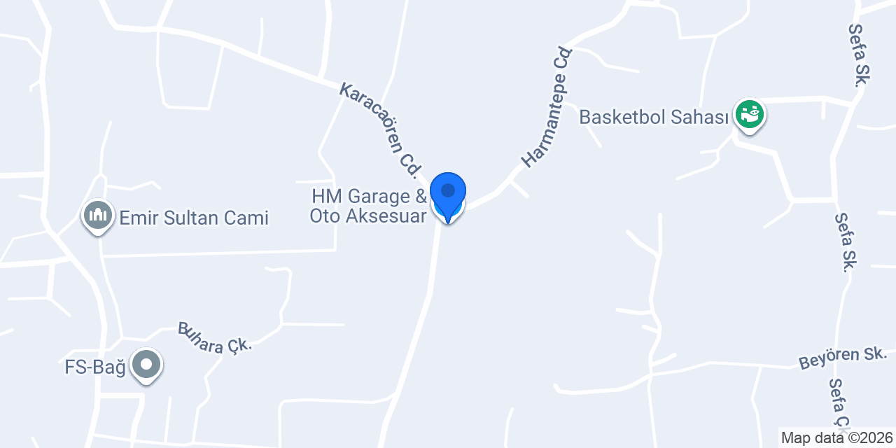 HM Garage & Oto Aksesuar konumu