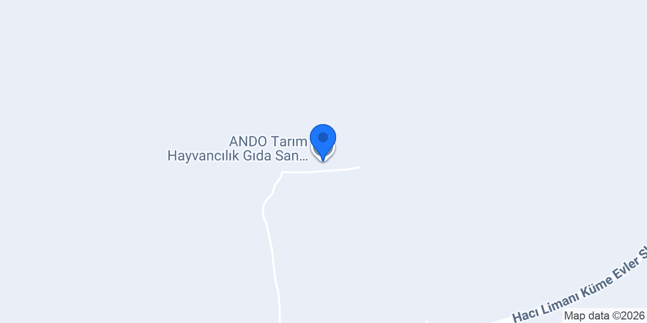 ANDO Tarım Hayvancılık Gıda San. Tic. A.Ş konumu