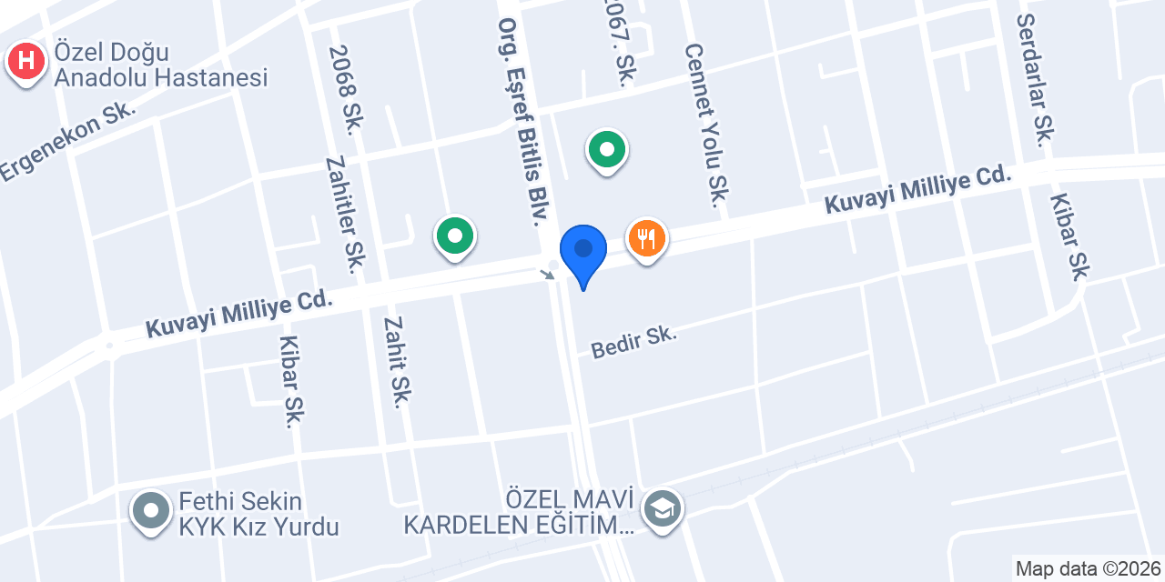 Sekiz İnci Kurs Merkezi konumu