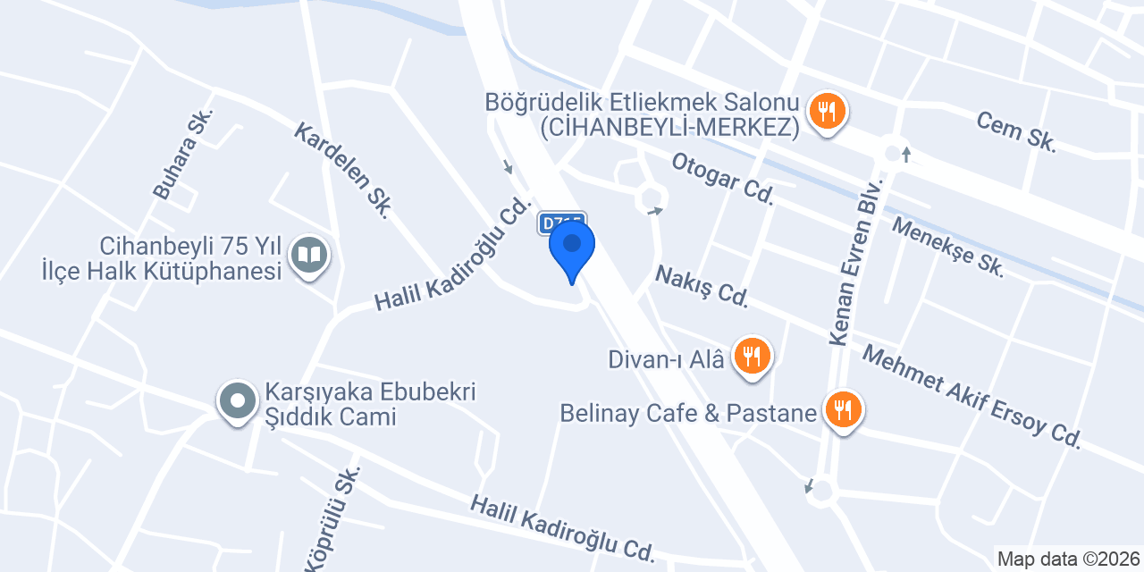 Bekir ERCAN mobilya house konumu