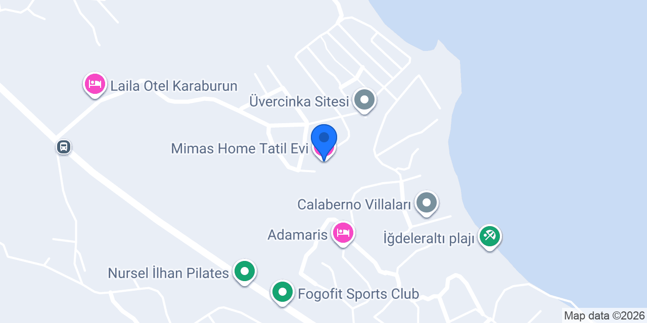 Mimas Home Pansiyon konumu