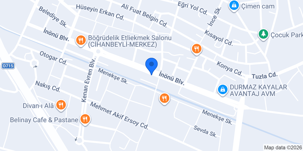Oses Çiğ Köfte konumu