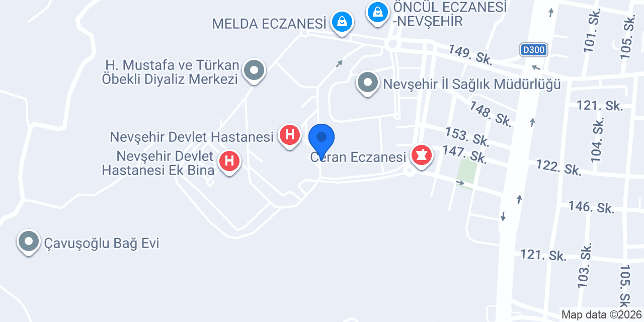 Hastane Taksi konumu