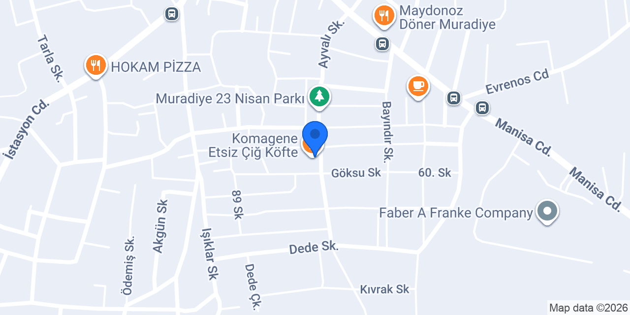 Komagene Etsiz Çiğ Köfte konumu