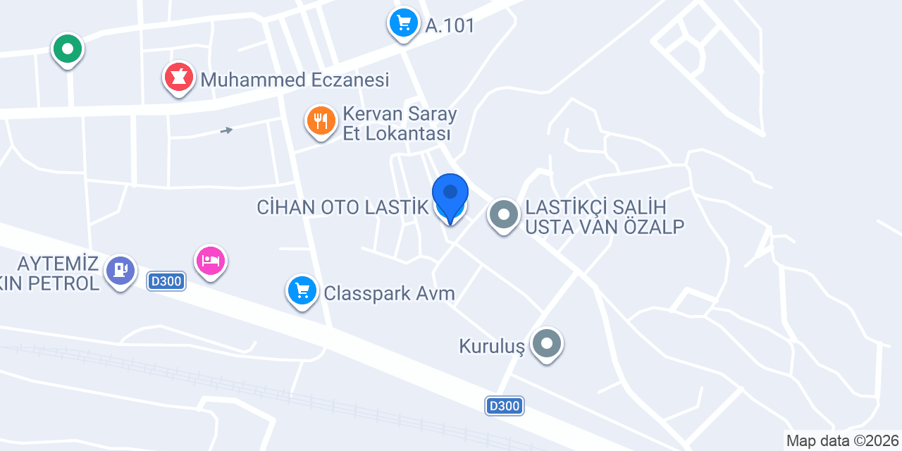 CİHAN OTO LASTİK konumu