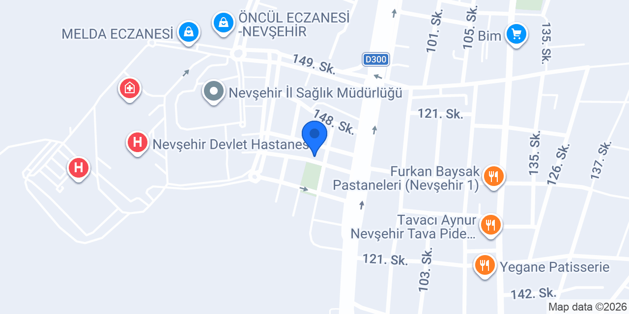 AYYILDIZ SİGORTA NEVŞEHİR konumu