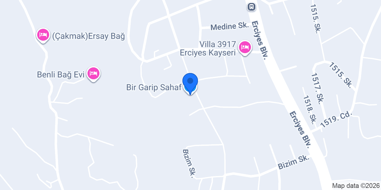 Bir Garip Sahaf konumu