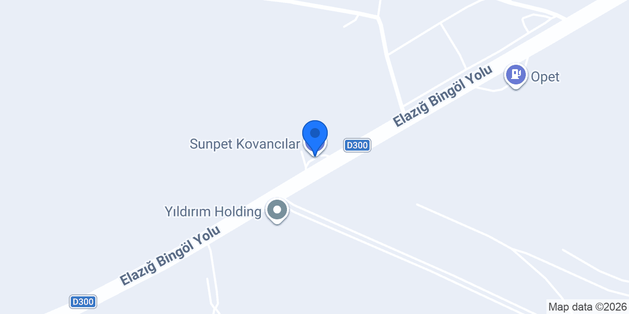 Sunpet Kovancılar konumu