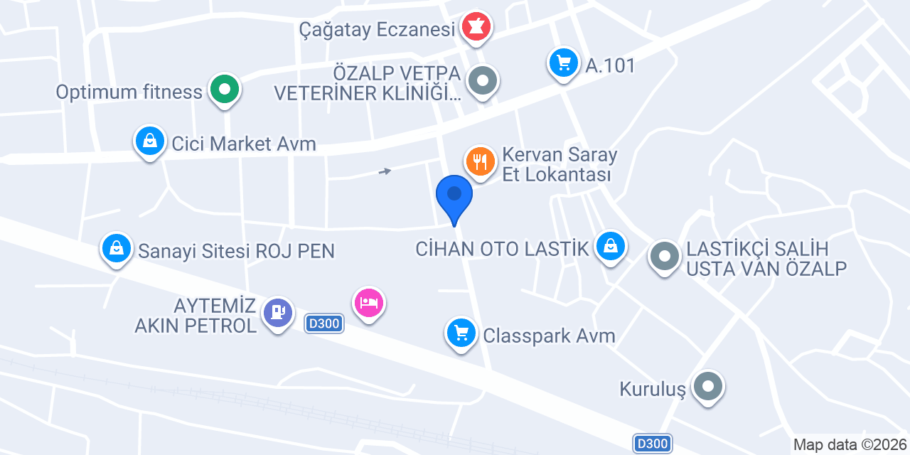 Özel Özalp Sürücü Kursu konumu