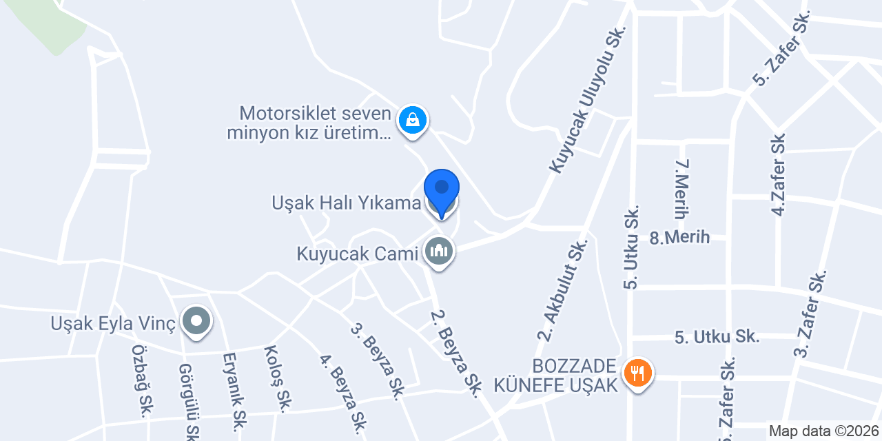 Uşak Halı Yıkama konumu