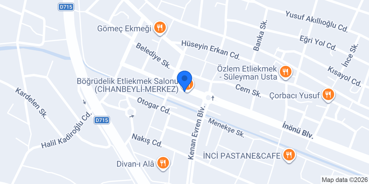 Cihanbeyli Çilingir Anahtarcı konumu