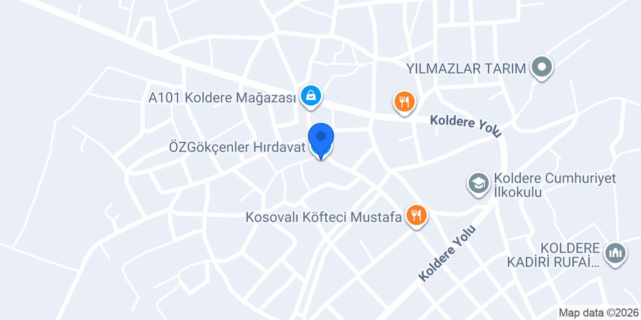 ÖZGökçenler Hırdavat konumu