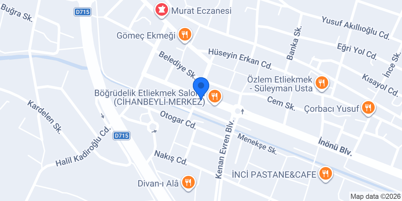 Cihanbeyli Buket Çiçekçilik & Petshop konumu