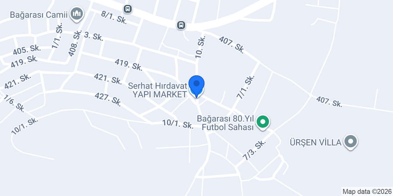 Serhat Hırdavat YAPI MARKET konumu