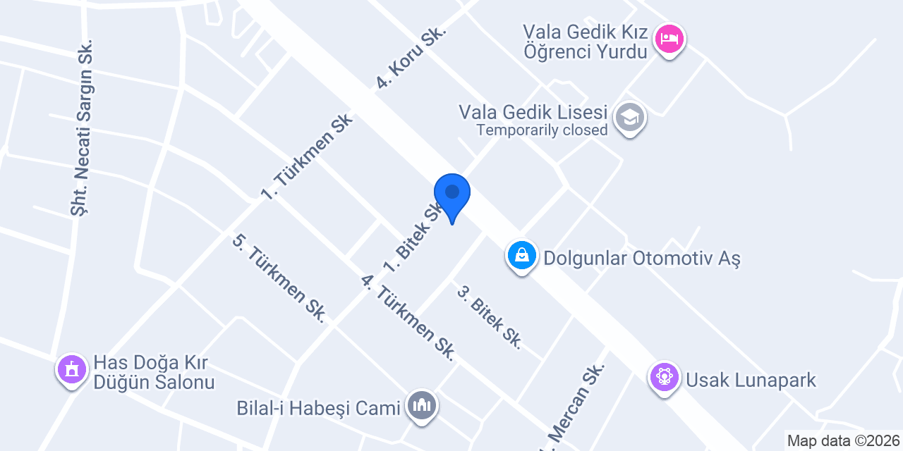 TÜRK TİCARET TARIM MAKİNALARI UŞAK ŞUBE konumu