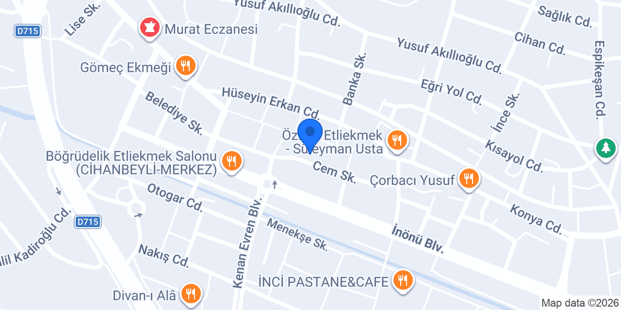 Cihanbeyli Psikolog - Cihanbeyli Oyun Grubu konumu