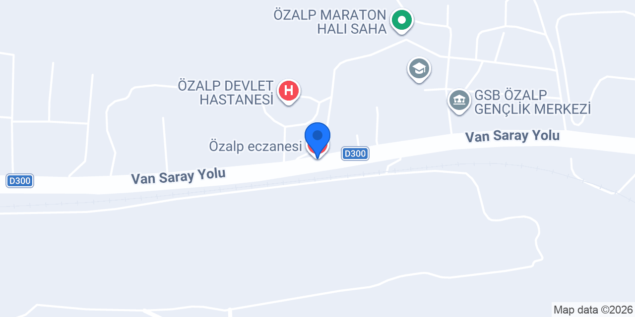 Özalp eczanesi konumu