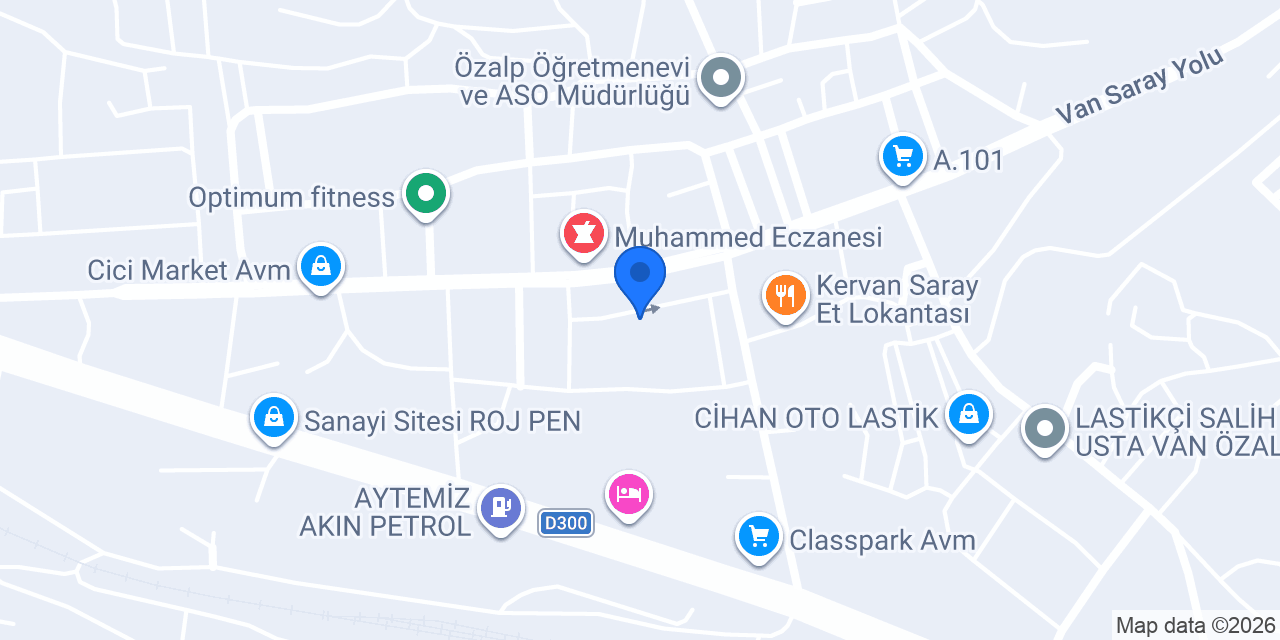 Özalp Anahtarcı tacetin konumu