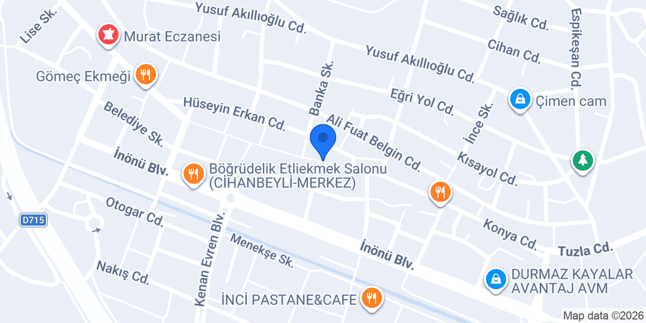EKİNCİLER SİGORTA konumu