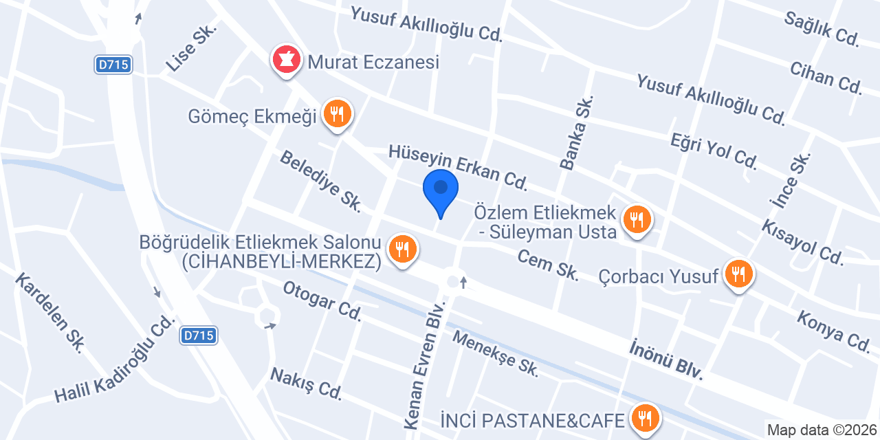 Cihanbeyli Bilgisayar konumu