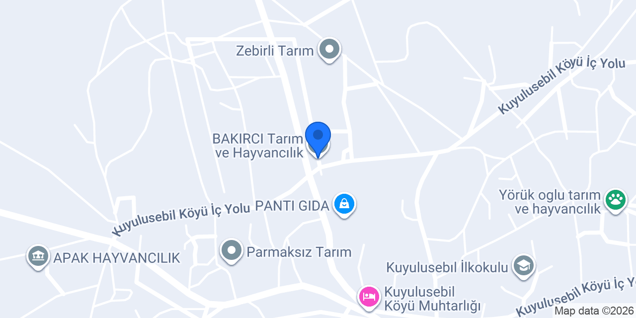 BAKIRCI Tarım ve Hayvancılık konumu