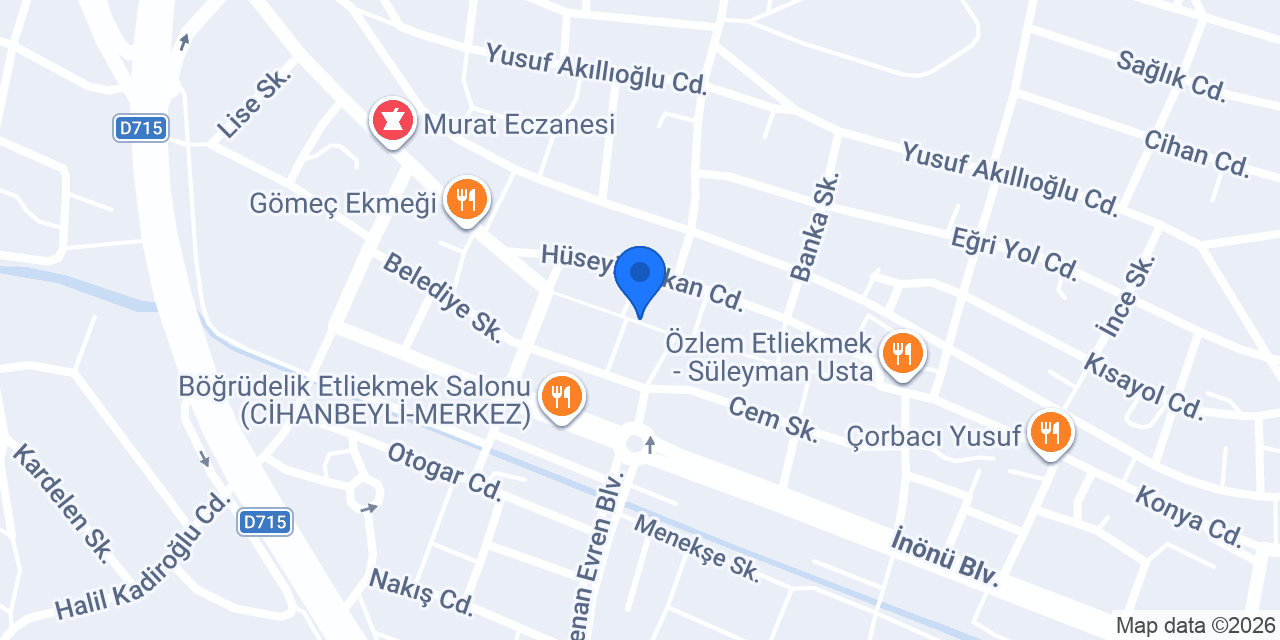 Cihanbeyli Urfa Sofrası konumu