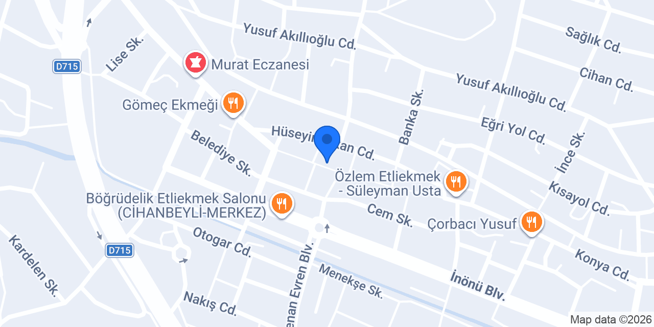 Meydan Döner Cihanbeyli konumu