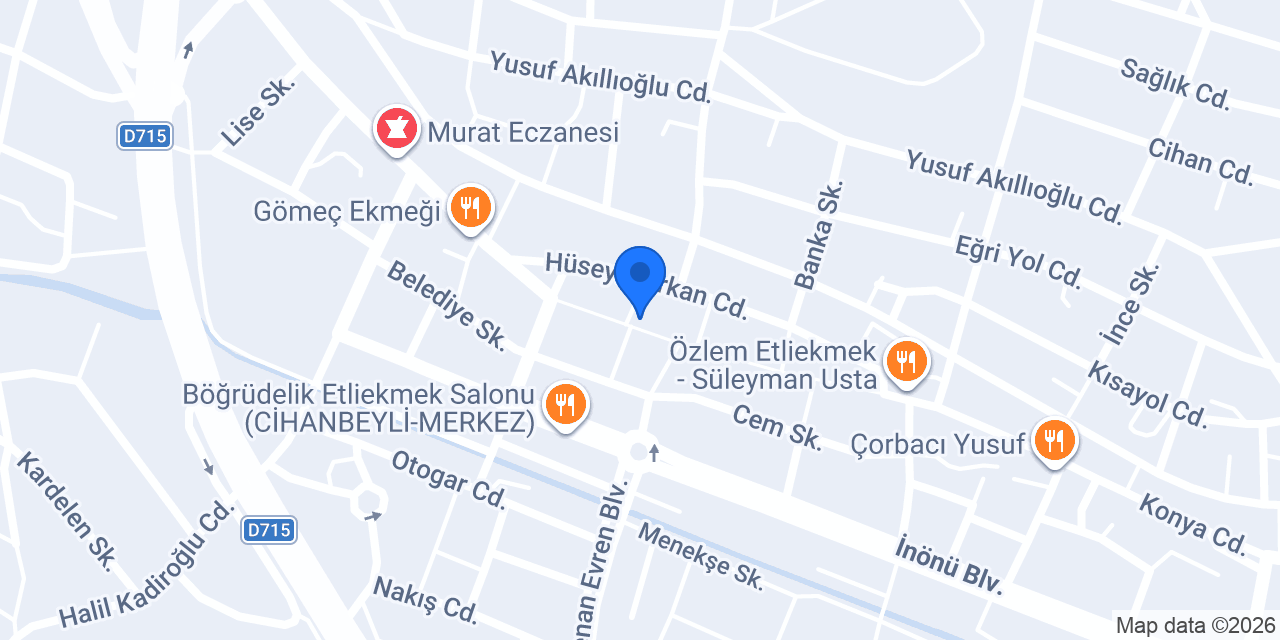 Nilüfer Butik konumu