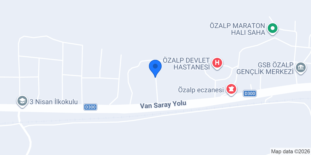 Özalp Yatılı Bölge Ortaokulu konumu