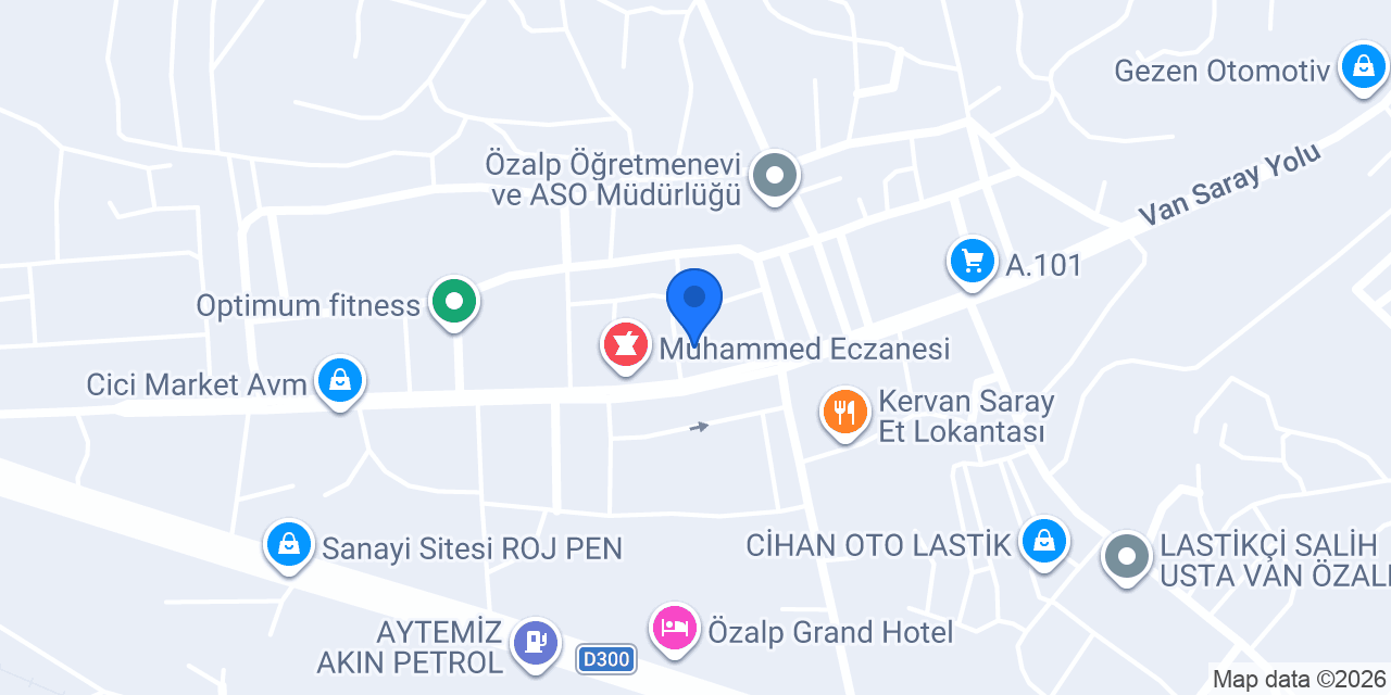 ÖZALP ADALET SARAYI konumu