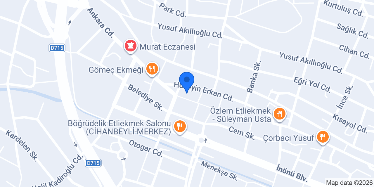 BÜŞRA GÜREL HARİTA MÜHENDİSLİK BÜROSU konumu