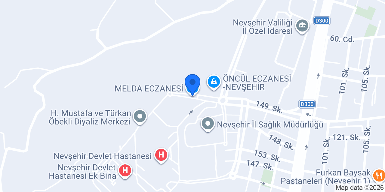 MELDA ECZANESİ konumu