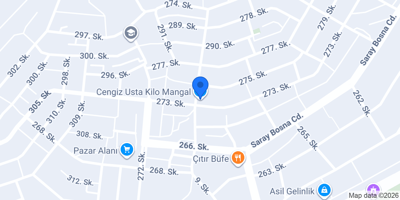 Cengiz Usta Kilo Mangal konumu