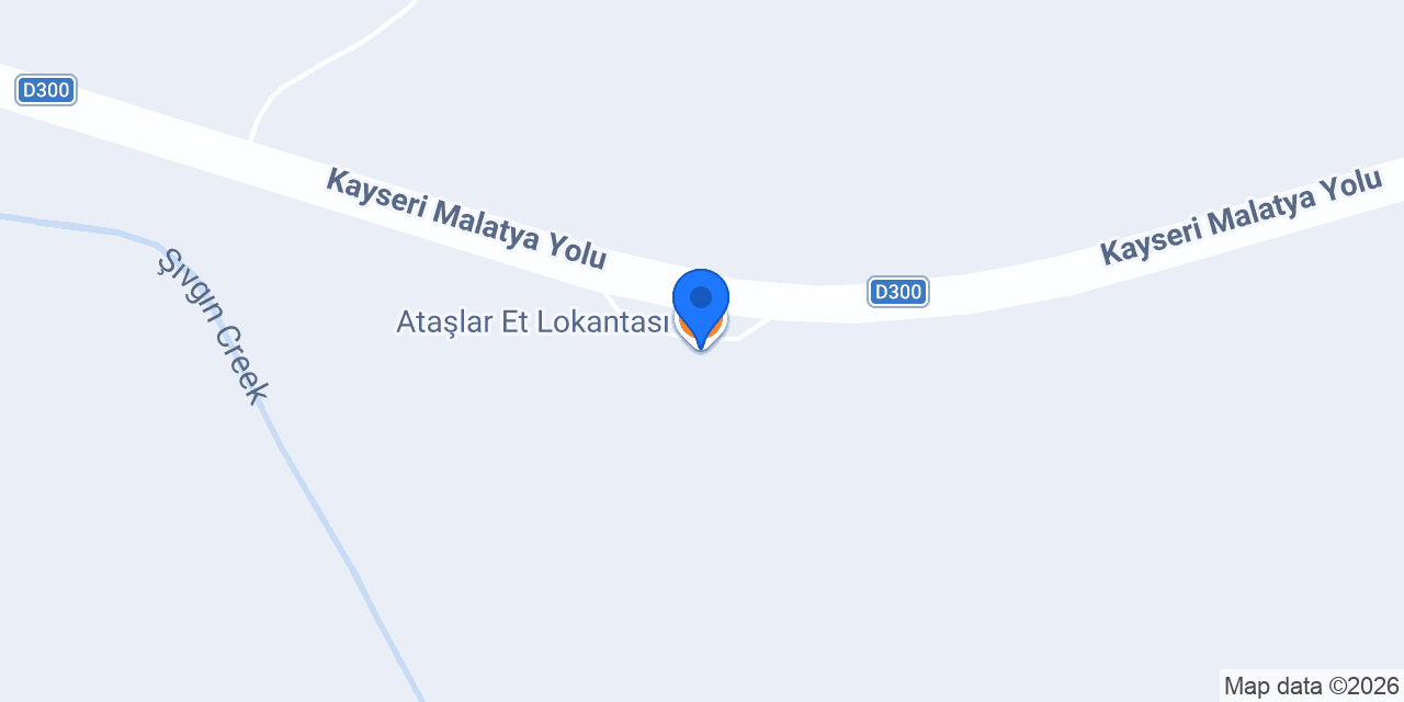 Ataşlar Et Lokantası konumu