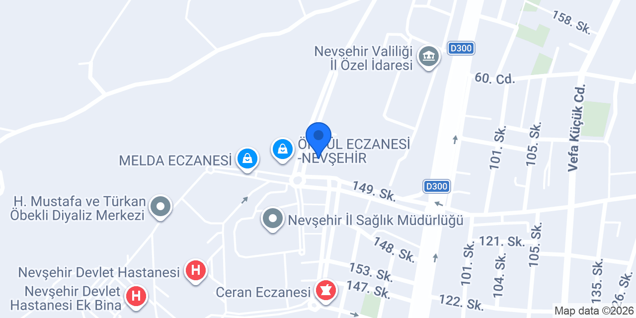 Nevşehir Optik konumu
