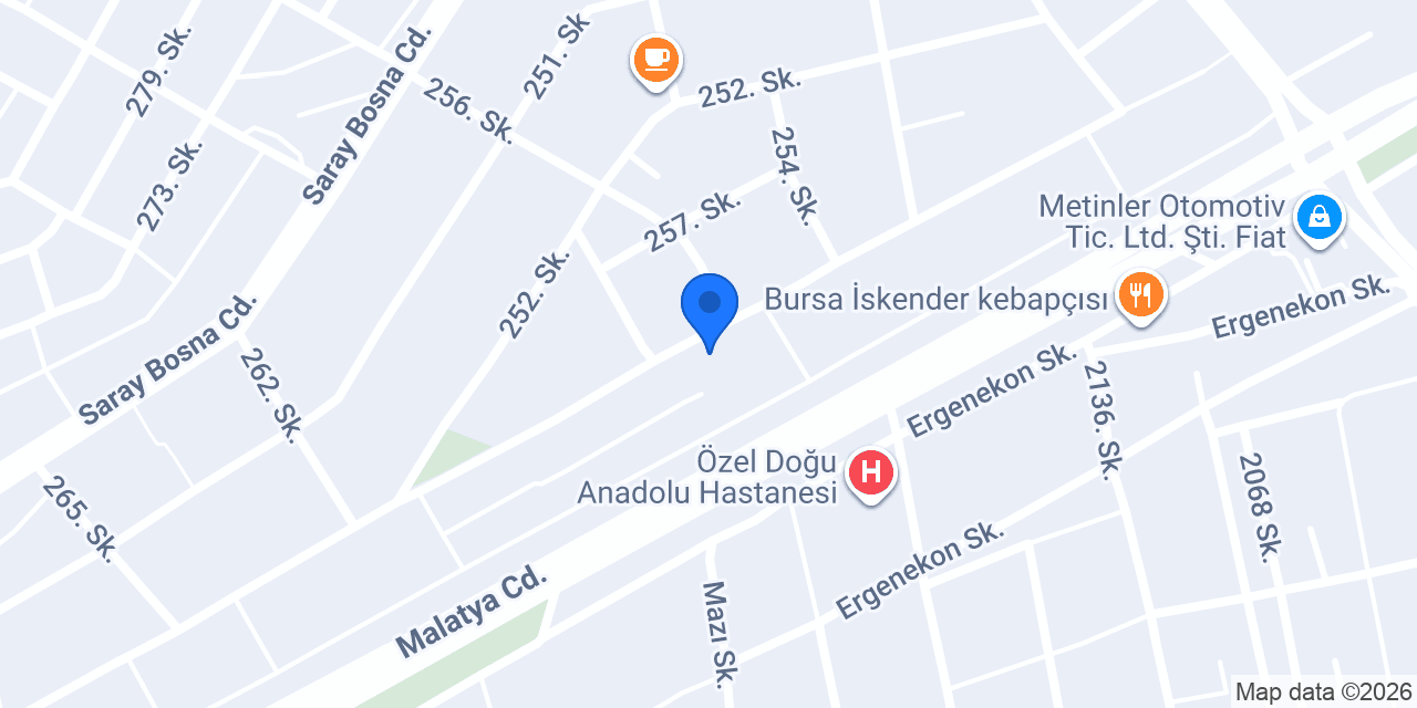 Melek Cafe konumu